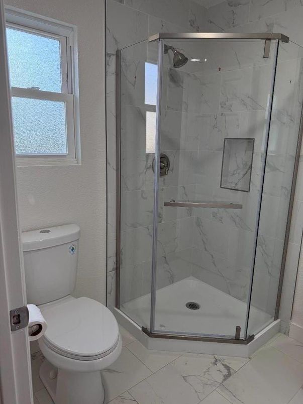 Bathroom, Glass Shower, Interior, Marble, Marble Walls