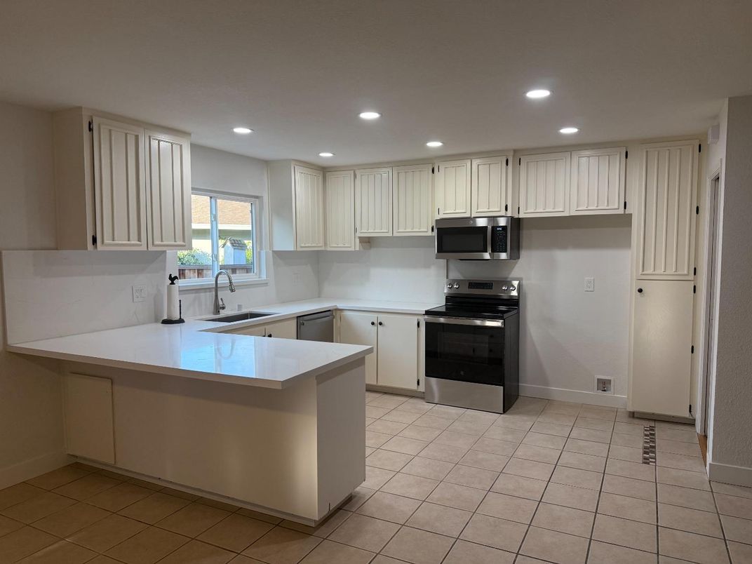 Interior, Kitchen, Recessed Lighting, Stainless Steel Appliances