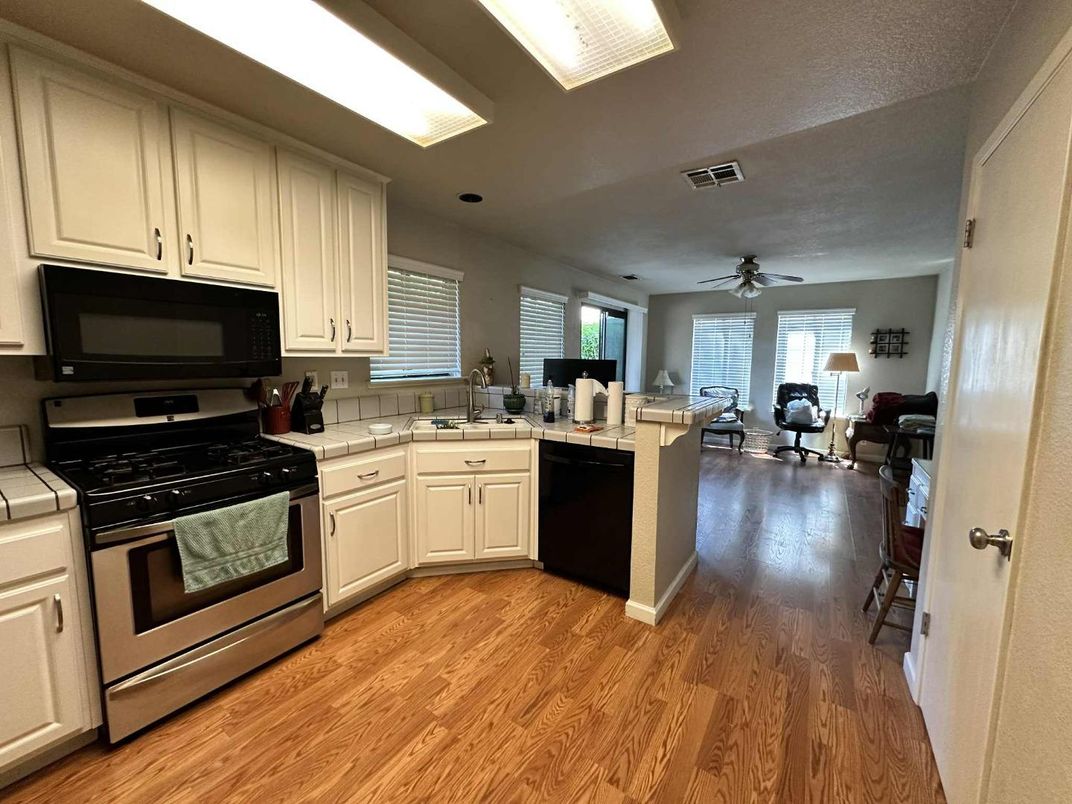 Interior, Kitchen, Wood Texture Flooring