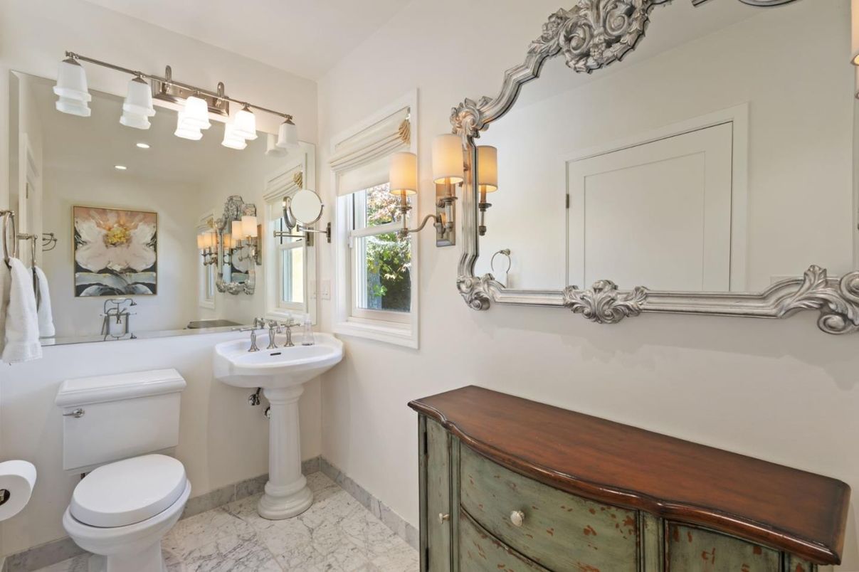 Bathroom, Interior, Marble, Recessed Lighting