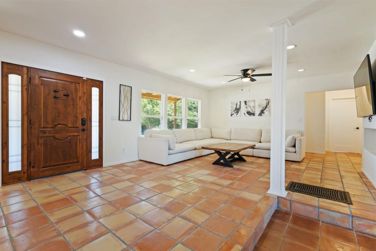 Interior, Living room, Recessed Lighting