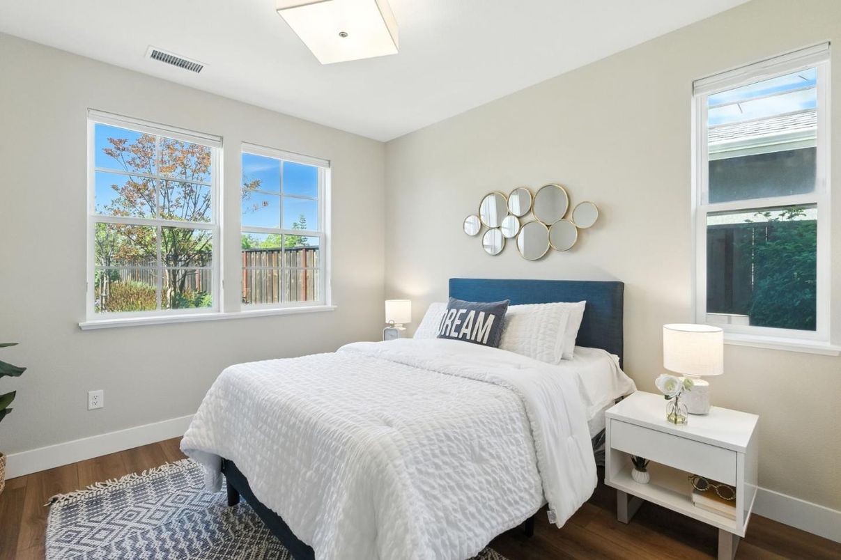 Bedroom, Interior, Wood Texture Flooring
