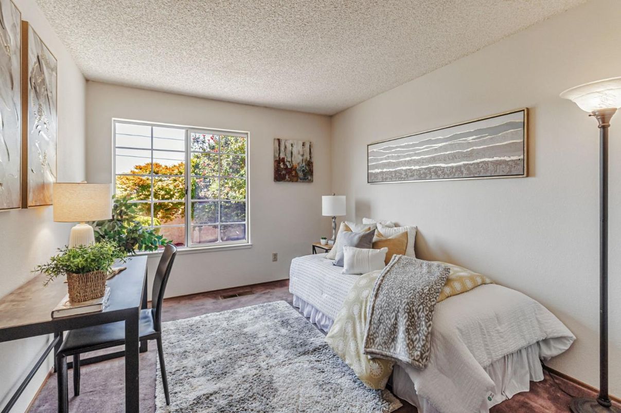 Bedroom, Home Office, Interior, Wood Texture Flooring