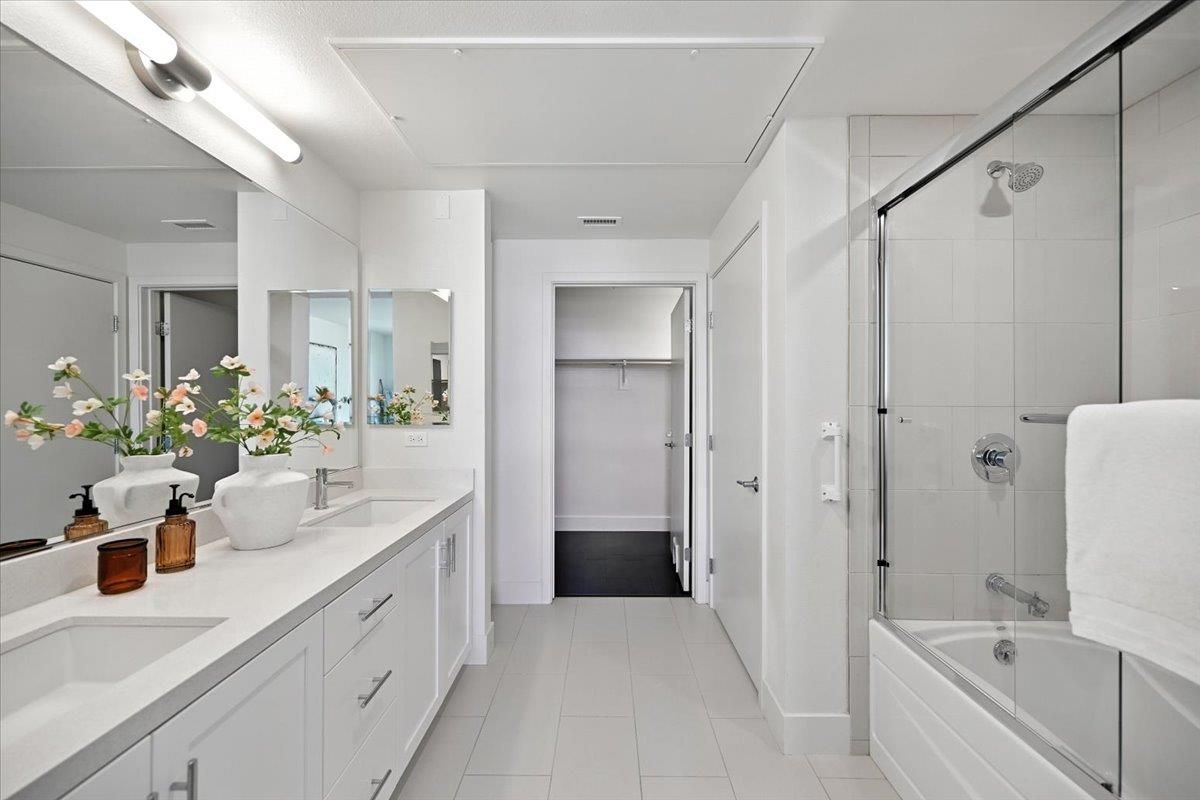 Bathroom, Dual Sink Vanities, Glass Shower, Interior, Walk-in Closets