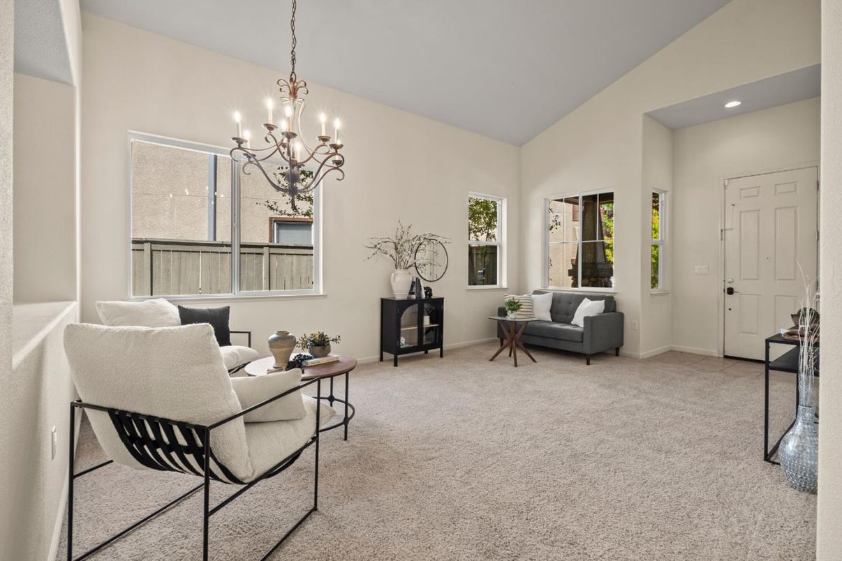 Chandelier, Interior, Living room, Recessed Lighting