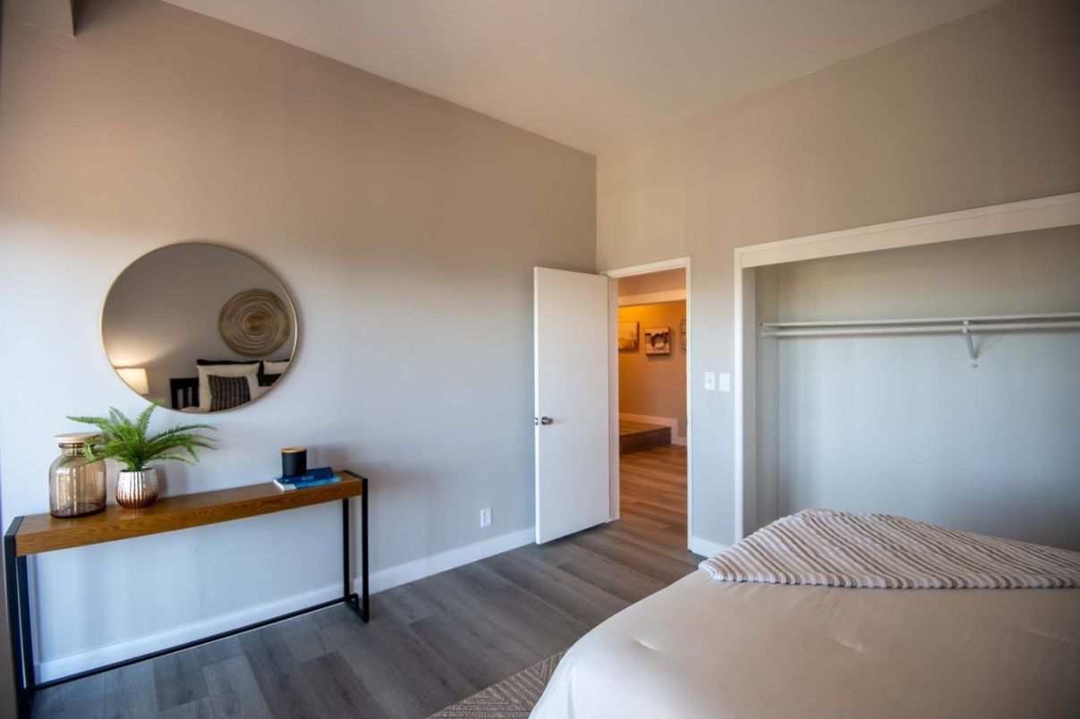 Bedroom, Interior, Wood Texture Flooring