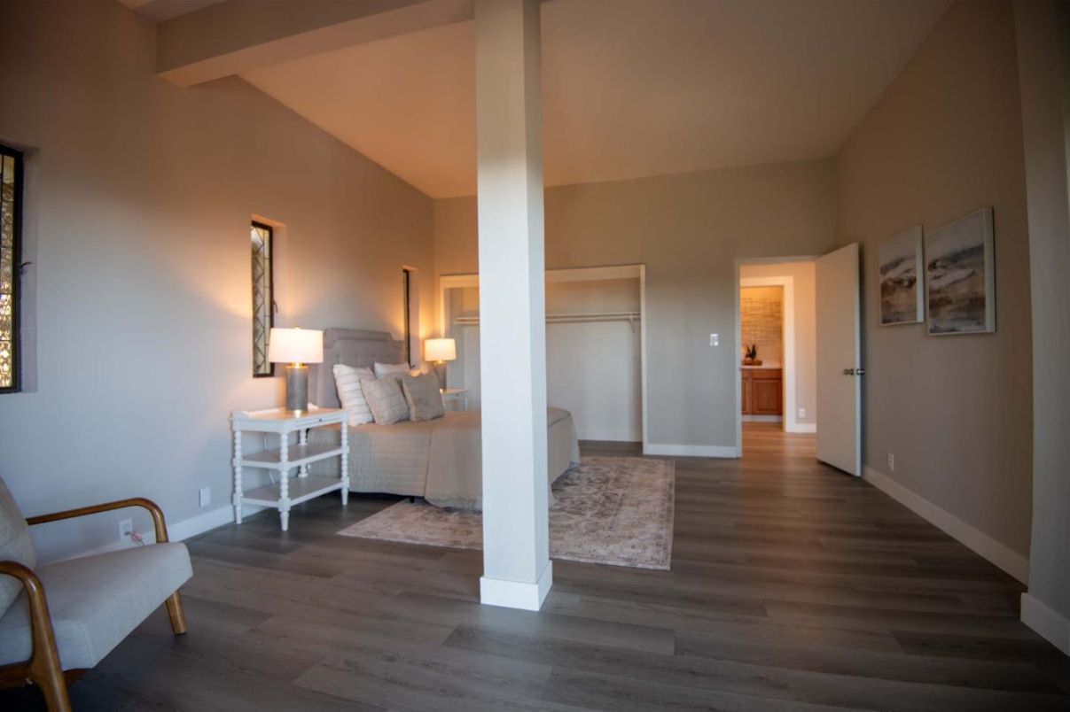 Bedroom, Interior, Wood Texture Flooring