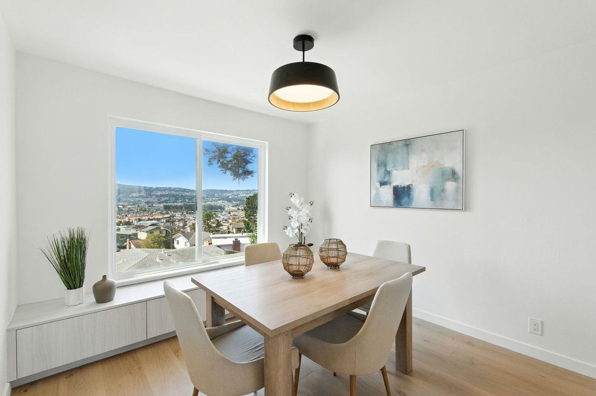 Dining room, Interior, Wood Texture Flooring