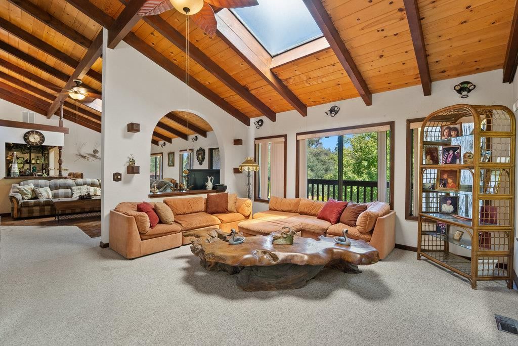 Interior, Living room, Pendant Lights, Wooden Beams, Wooden Ceilings