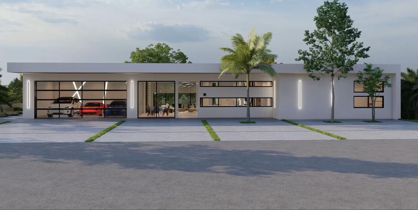 Exterior, Facade, Modern