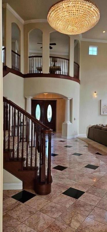 Chandelier, Interior, Recessed Lighting