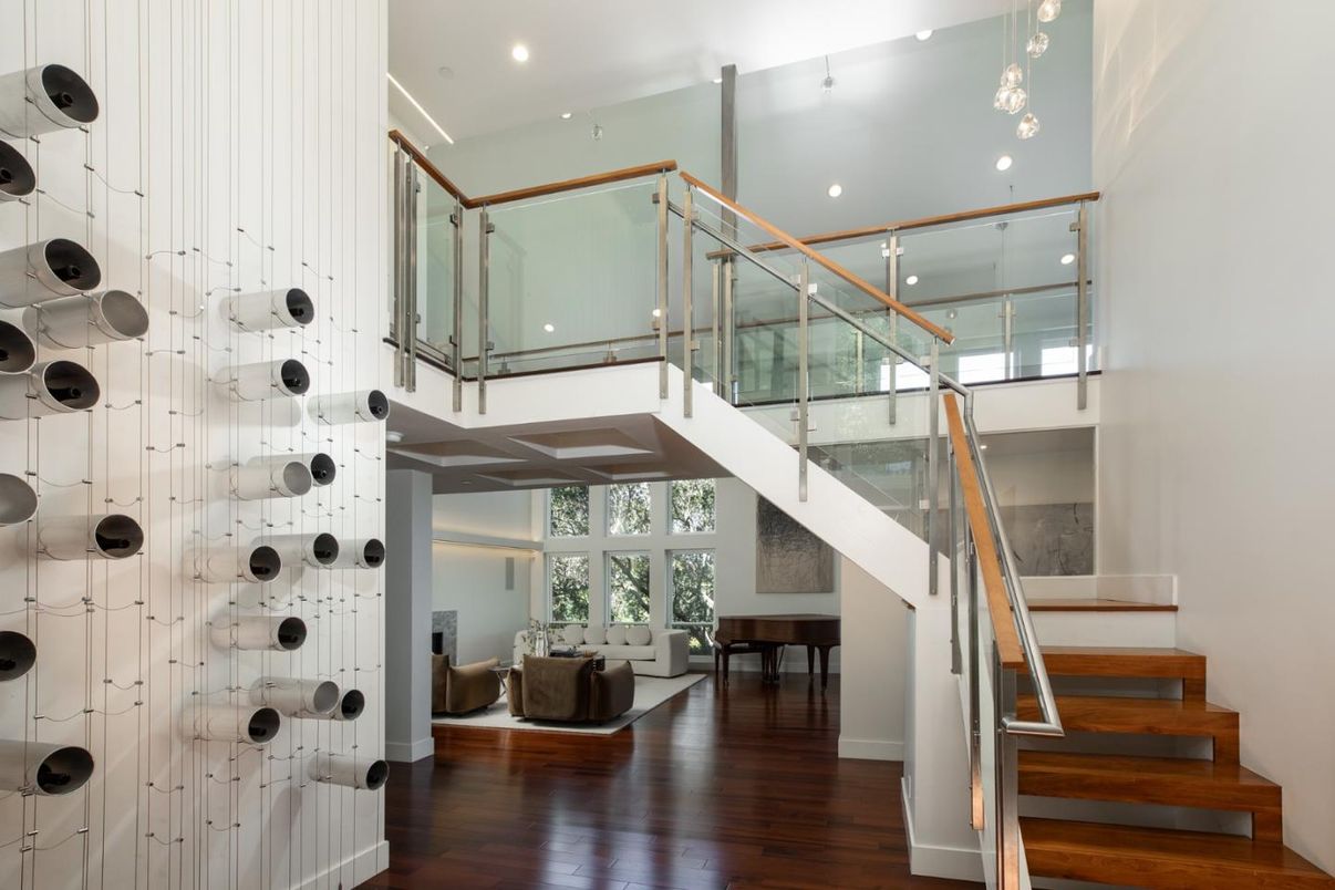 Interior, Pendant Lights, Recessed Lighting, Wood Texture Flooring
