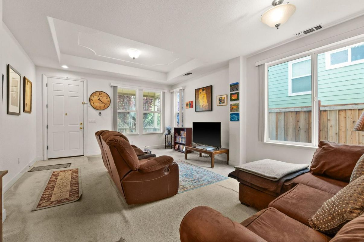 Interior, Living room, Recessed Lighting