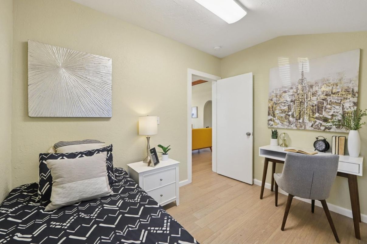 Home Office, Interior, Wood Texture Flooring