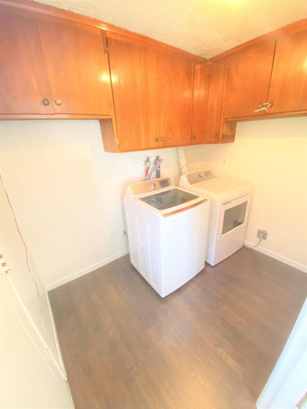 Interior, Washer, Wood Texture Flooring