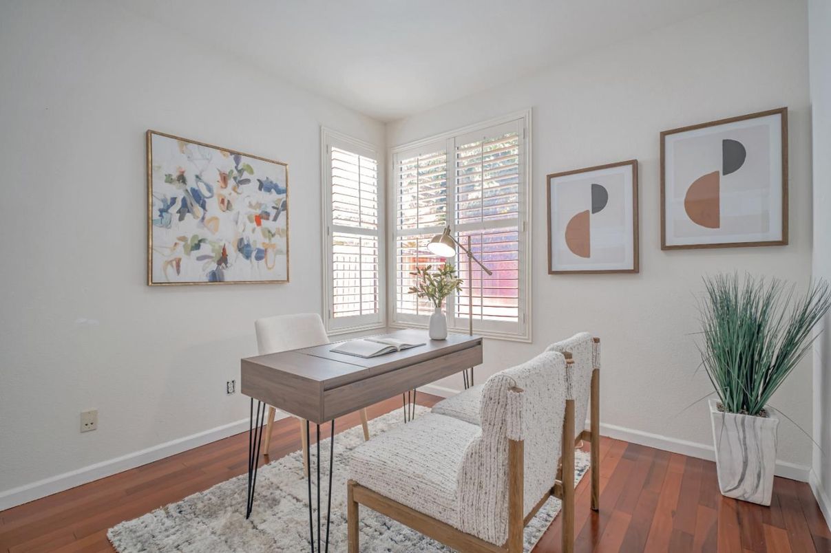 Home Office, Interior, Wood Texture Flooring