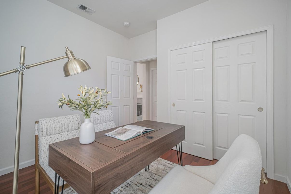 Home Office, Interior, Wood Texture Flooring