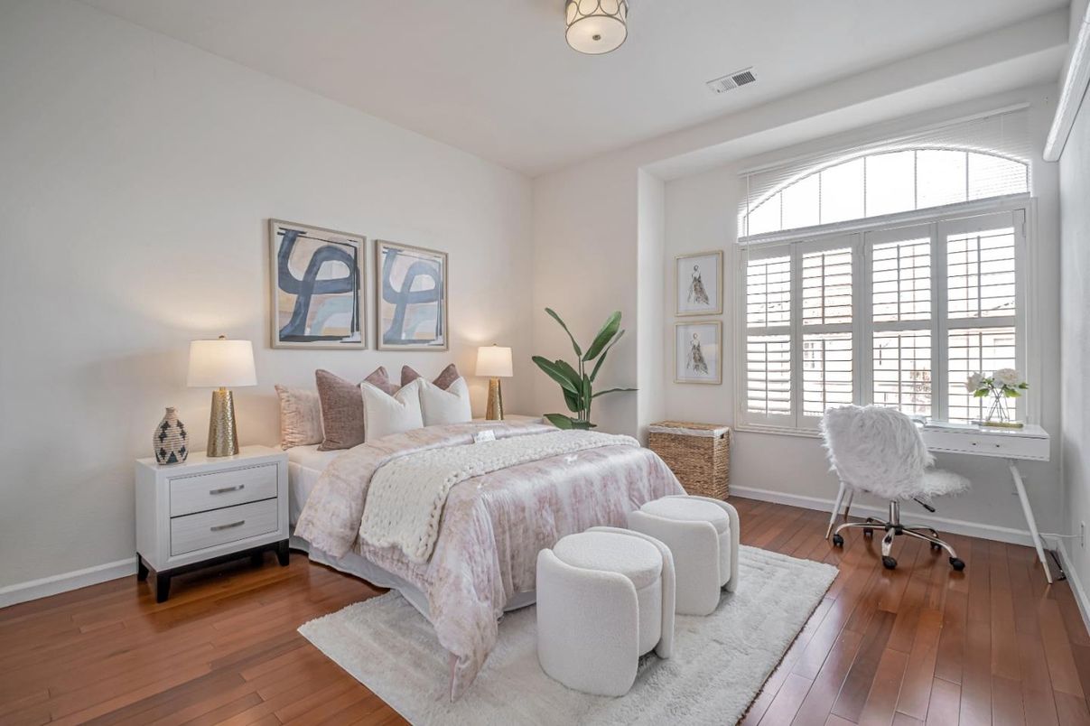 Bedroom, Interior, Wood Texture Flooring