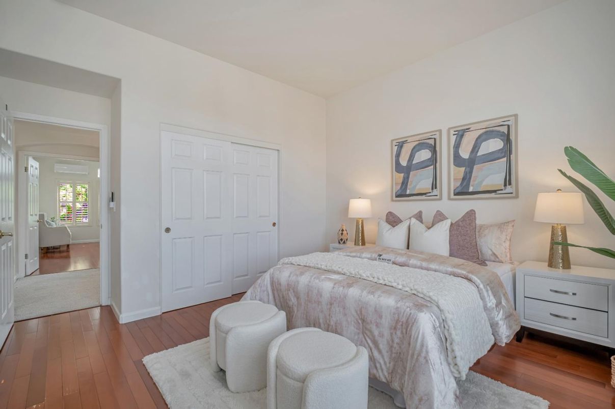 Bedroom, Interior, Wood Texture Flooring