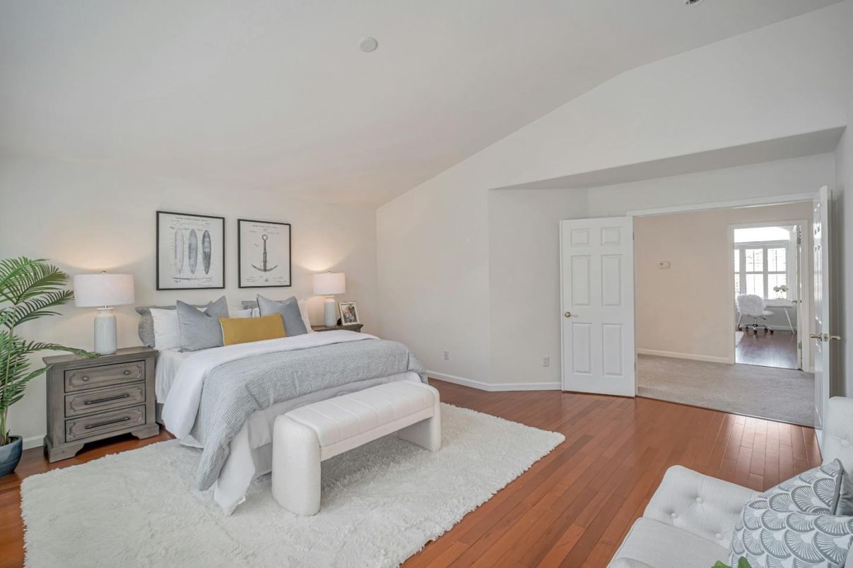 Bedroom, Interior, Wood Texture Flooring