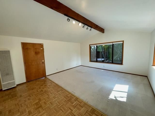 Empty room, Interior, Wooden Beams, Wood Texture Flooring