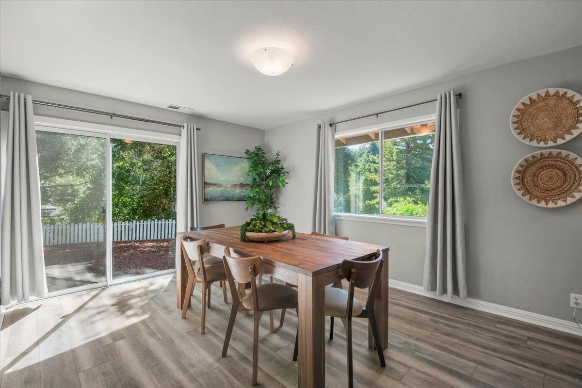 Dining room, Interior, Wood Texture Flooring