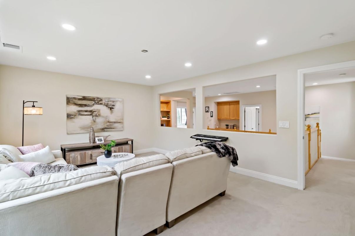 Interior, Living room, Recessed Lighting