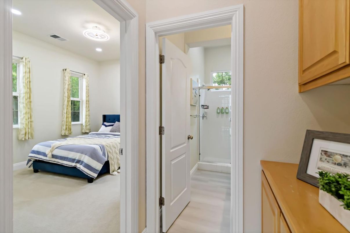 Bathroom, Bedroom, Glass Shower, Interior, Recessed Lighting