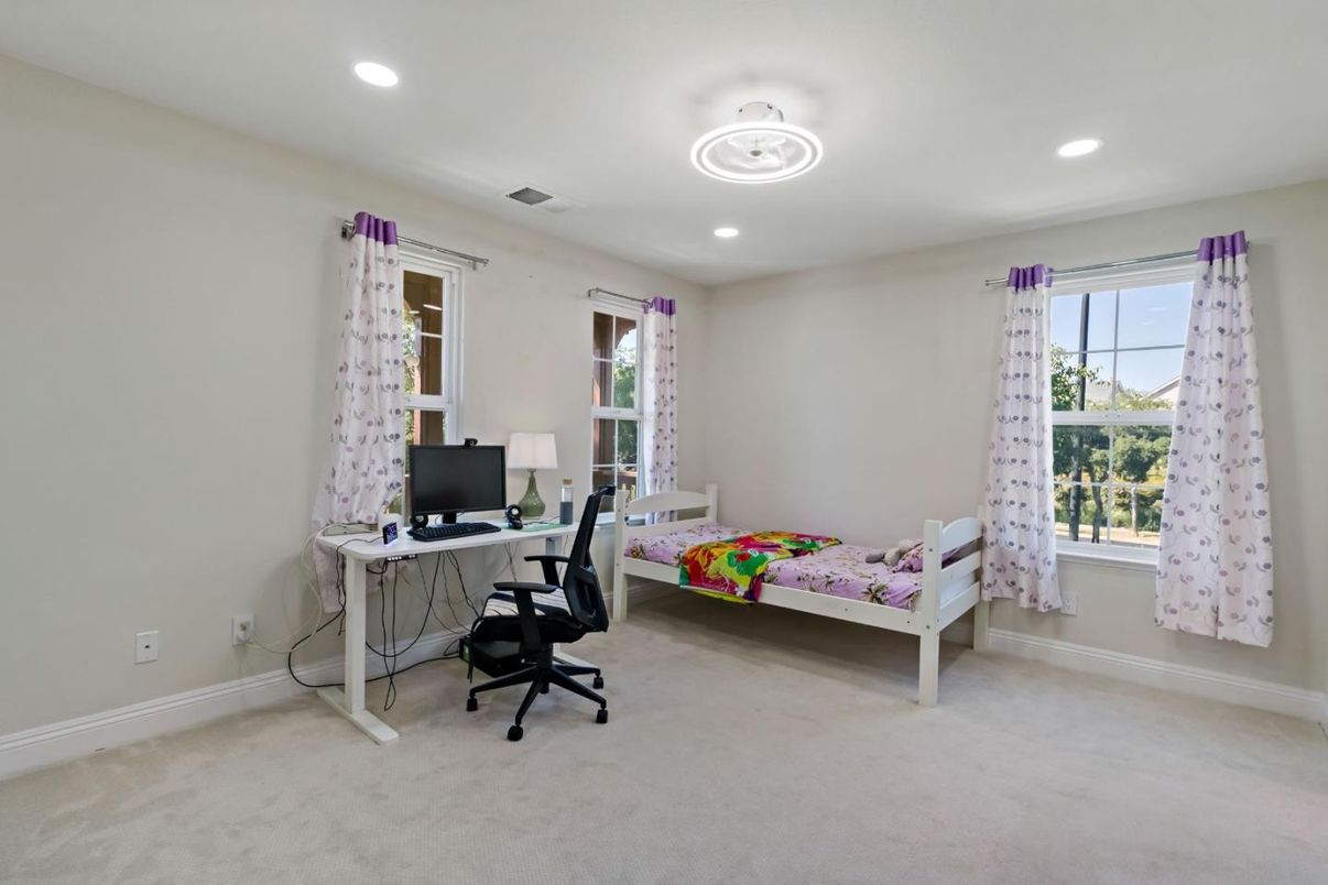 Bedroom, Home Office, Interior, Recessed Lighting