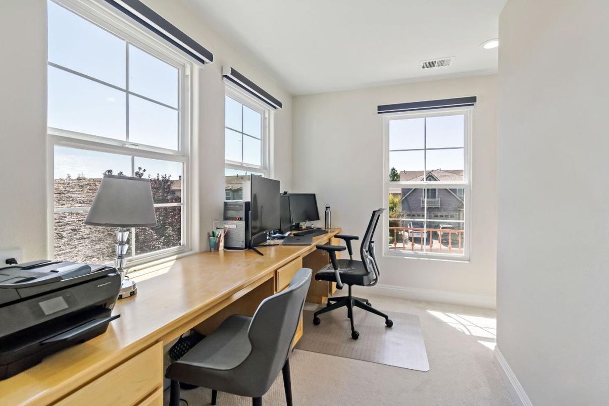 Home Office, Interior, Recessed Lighting