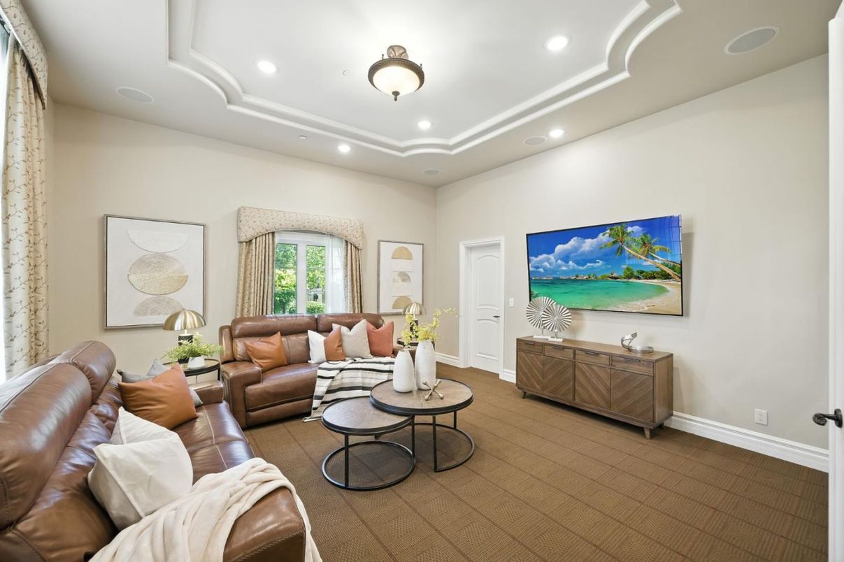 Interior, Living room, Recessed Lighting