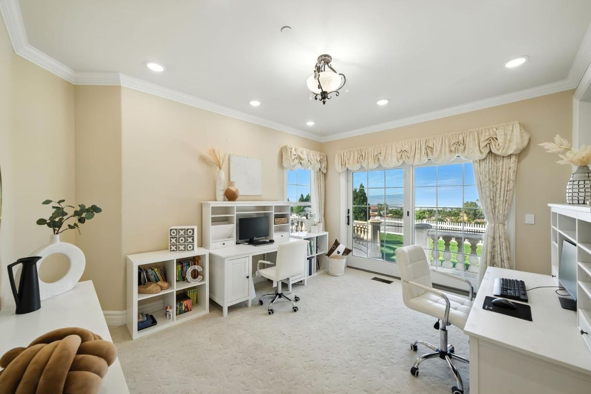 Home Office, Interior, Recessed Lighting