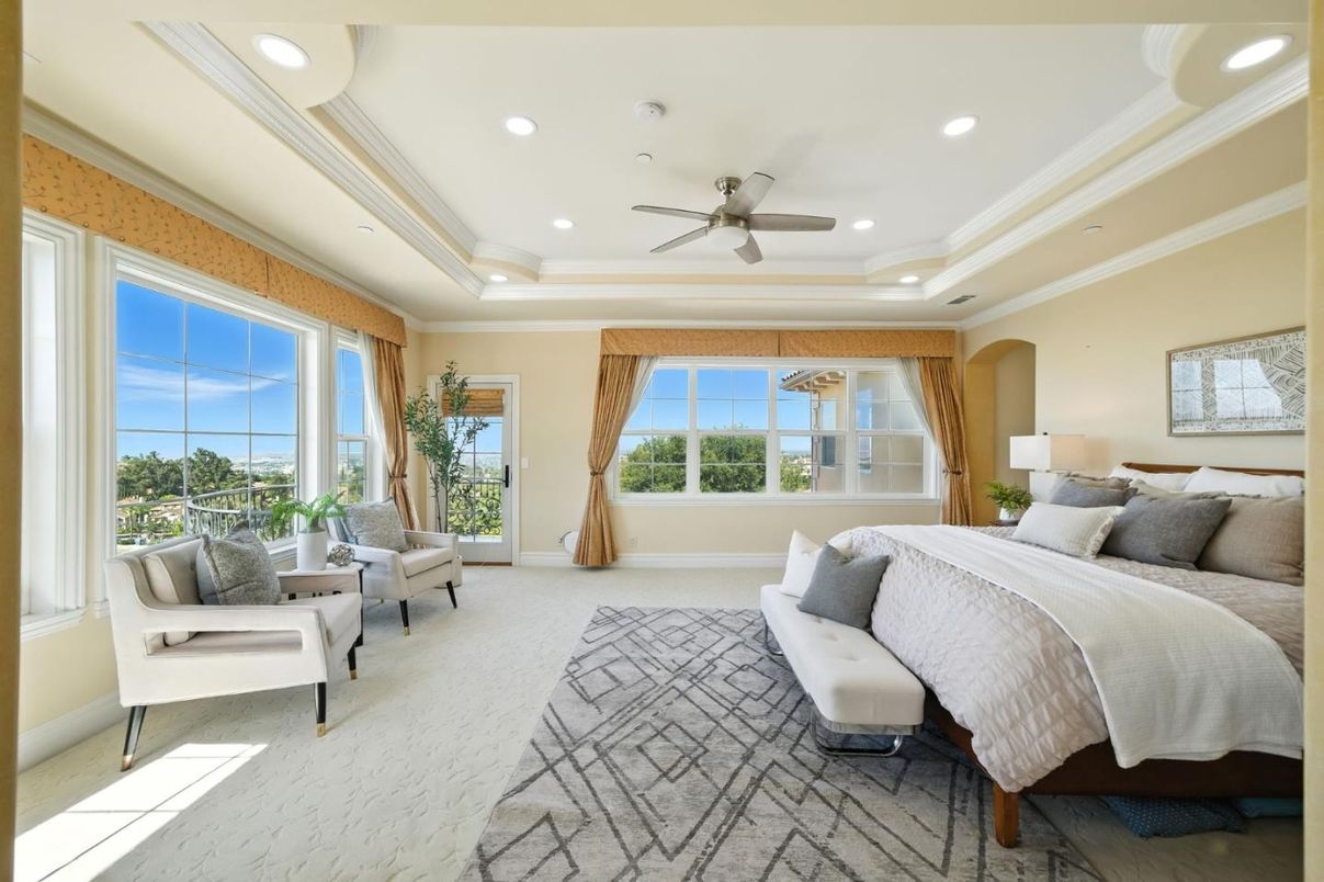 Bedroom, Interior, Recessed Lighting