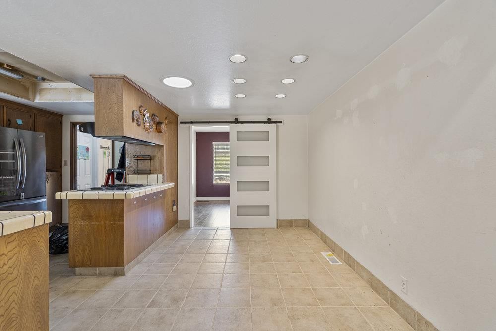 Interior, Kitchen, Recessed Lighting, Tile Countertops