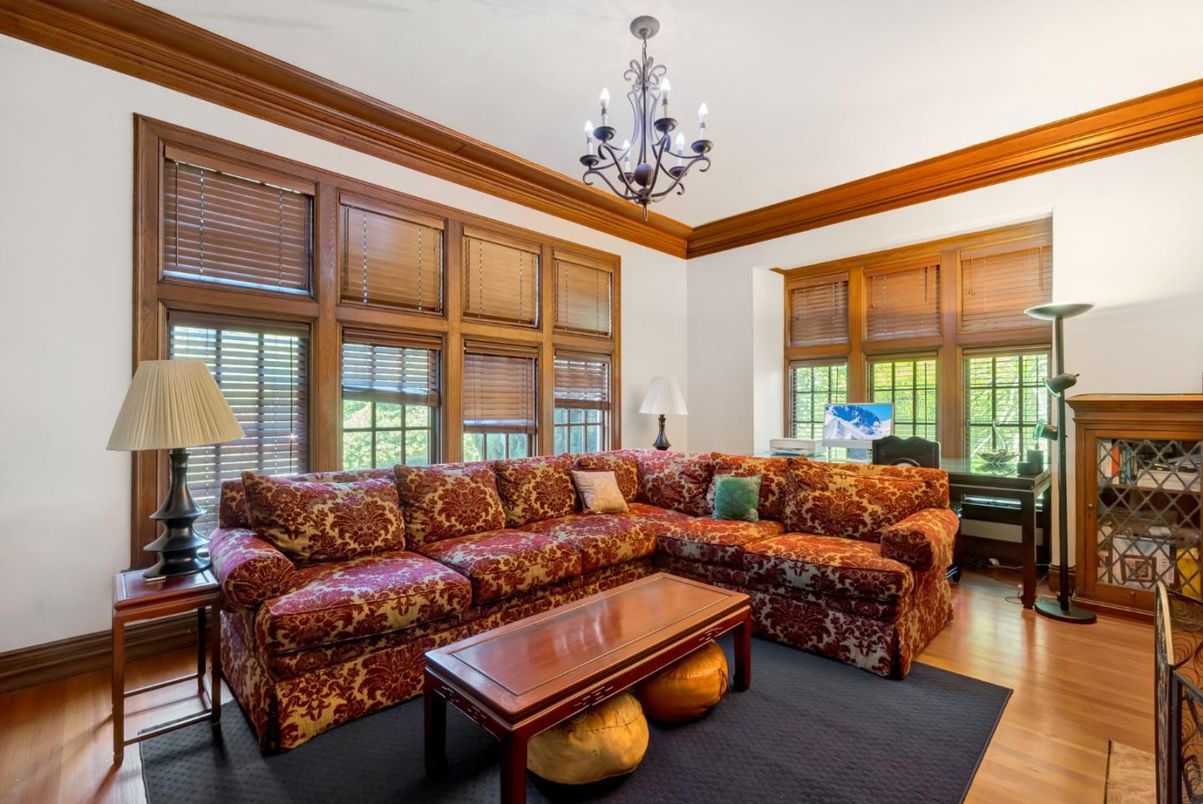 Chandelier, Fireplace, Interior, Living room, Wood Texture Flooring