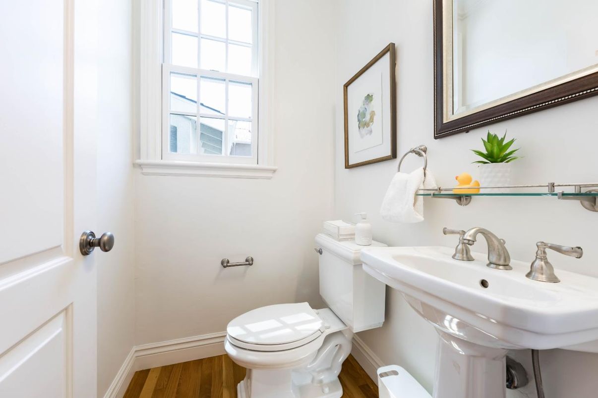 Bathroom, Interior, Wood Texture Flooring
