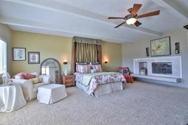 Bedroom, Fireplace, Interior