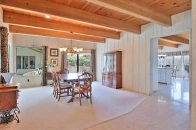 Chandelier, Dining room, Interior, Recessed Lighting, Wooden Beams, Wooden Ceilings