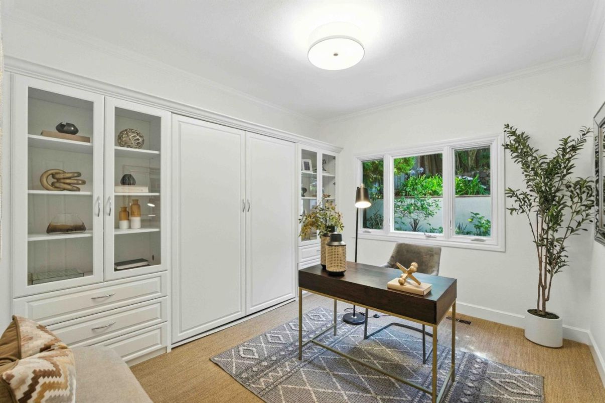 Home Office, Interior, Wood Texture Flooring