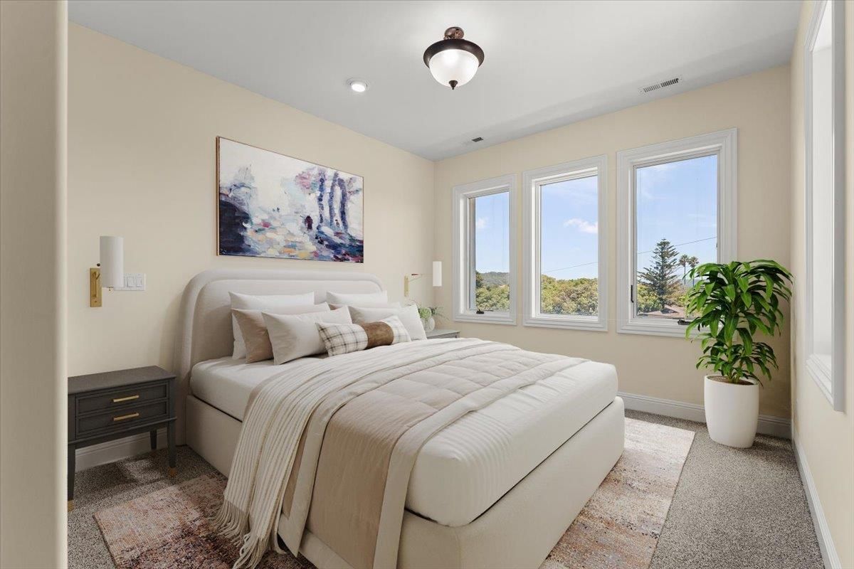 Bedroom, Interior, Recessed Lighting
