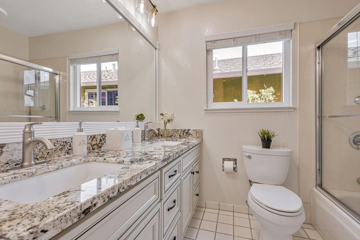 Bathroom, Dual Sink Vanities, Glass Shower, Interior