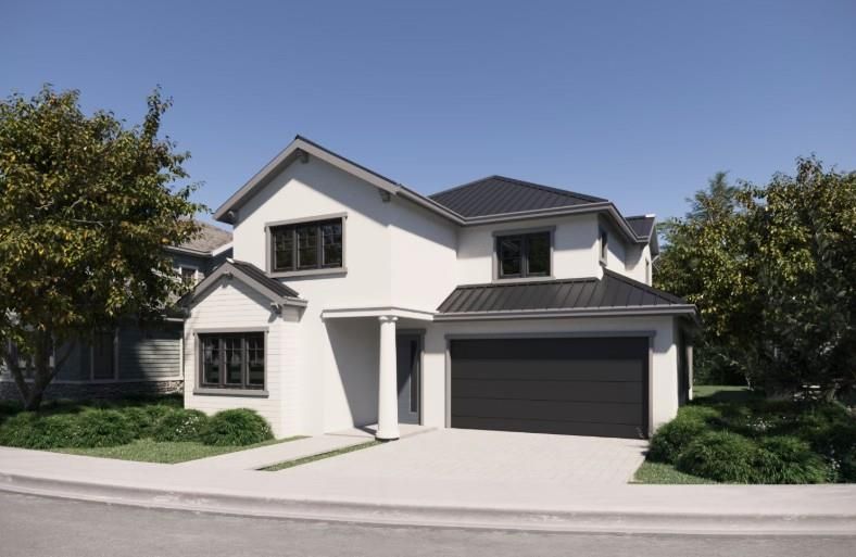 Attached, Exterior, Facade, Farmhouse