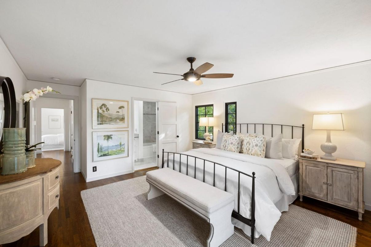 Bedroom, Interior, Wood Texture Flooring