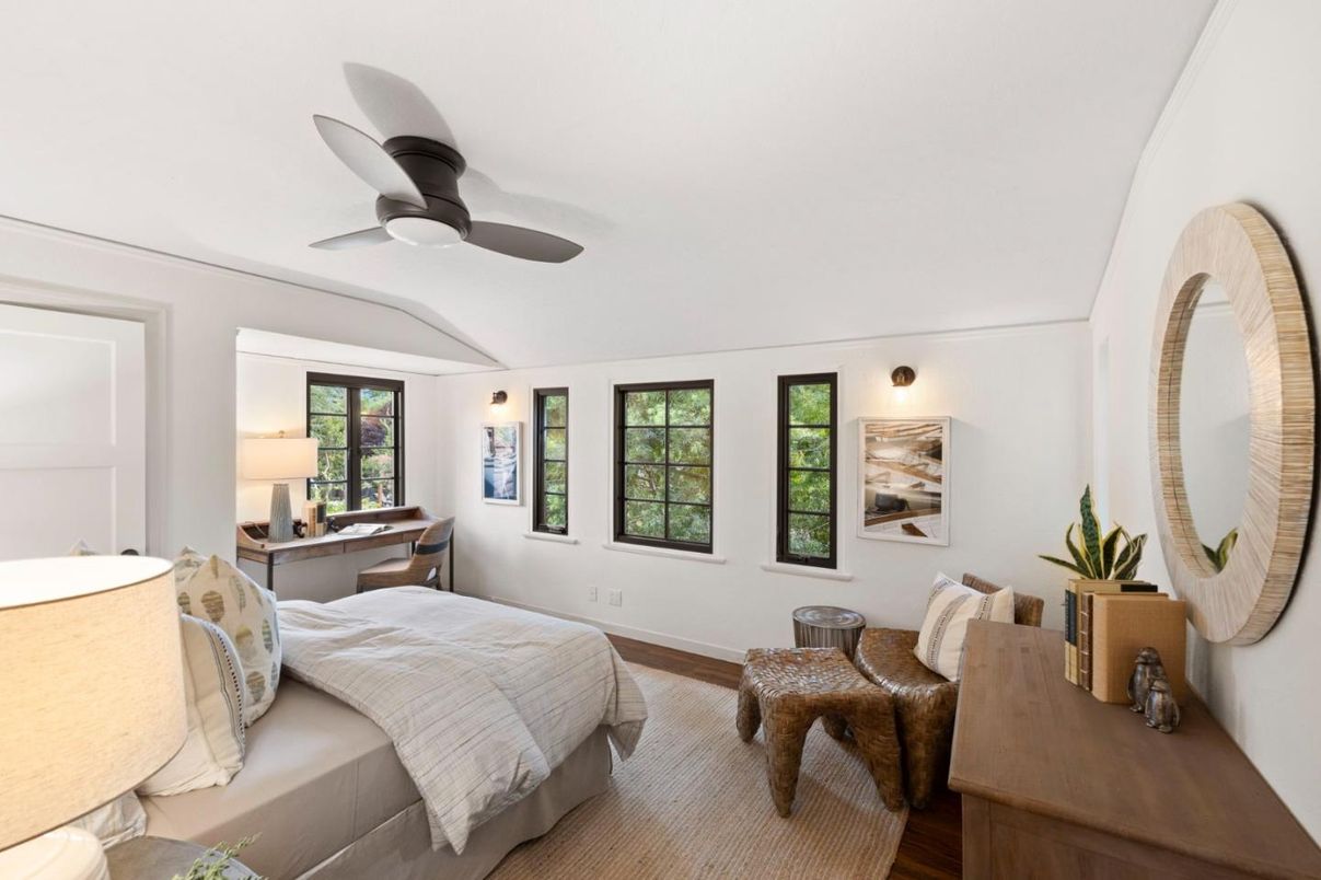 Bedroom, Home Office, Interior, Wood Texture Flooring