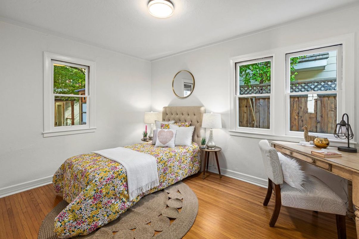 Bedroom, Interior, Wood Texture Flooring