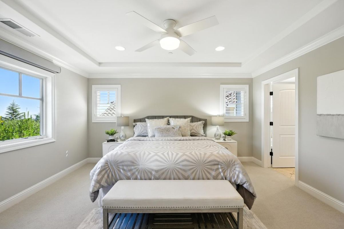 Bedroom, Interior, Recessed Lighting
