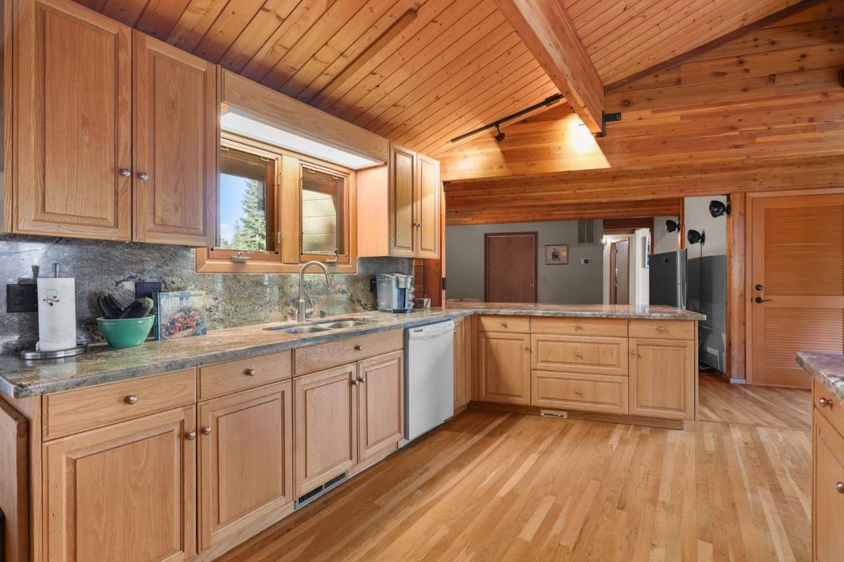 Interior, Kitchen, Wooden Ceilings, Wood Texture Flooring