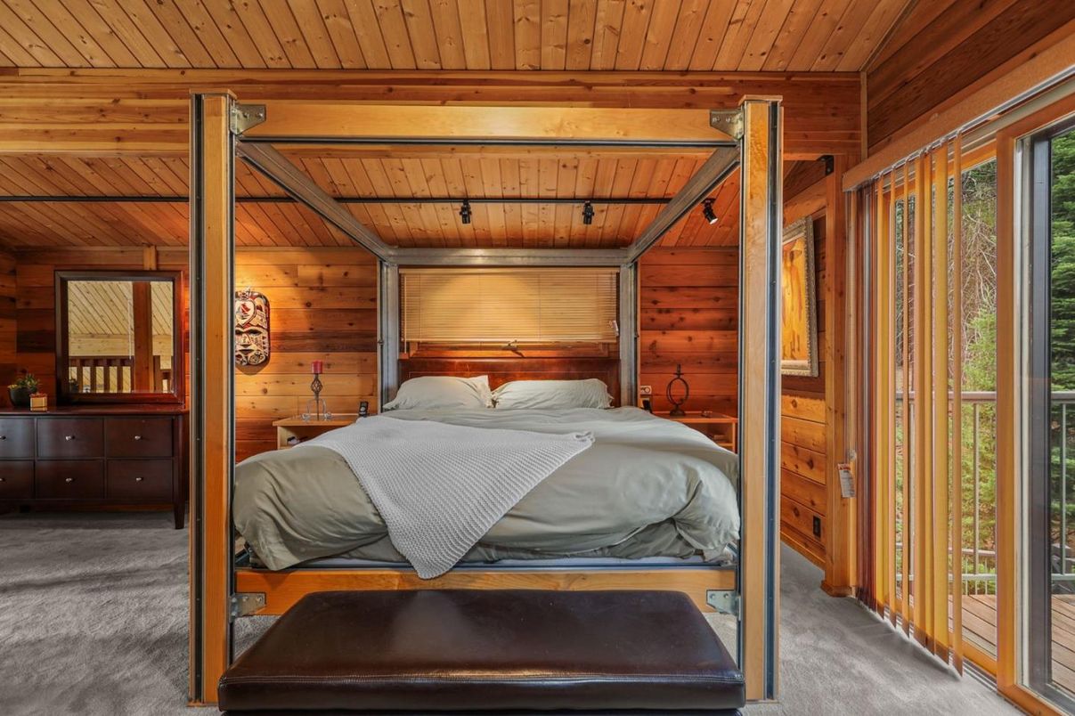 Bedroom, Interior, Wooden Beams, Wooden Ceilings, Wooden Walls