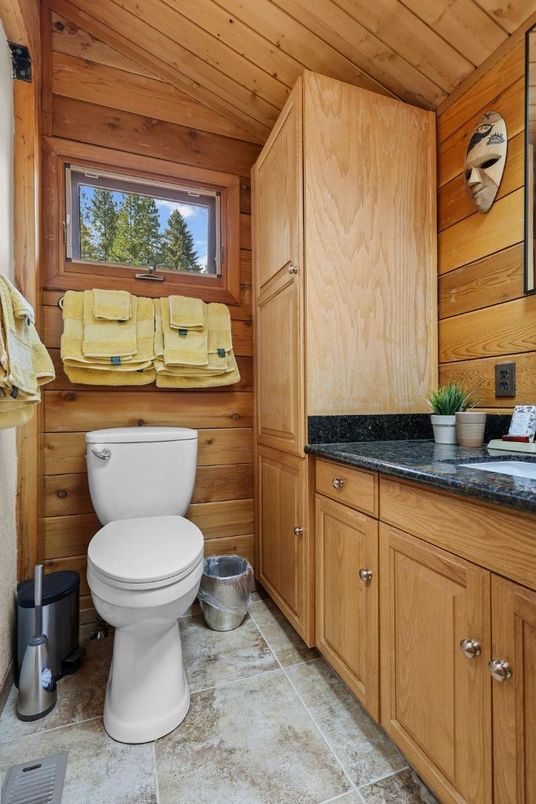 Bathroom, Interior, Wooden Ceilings, Wooden Walls