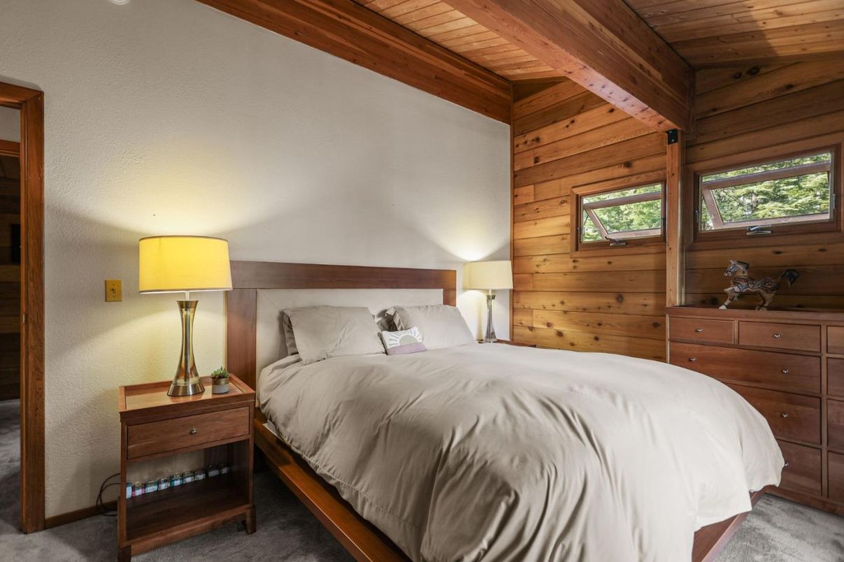 Bedroom, Interior, Wooden Beams, Wooden Ceilings, Wooden Walls